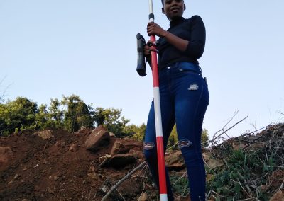 land surveyor at work