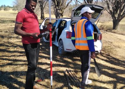 land surveyor at work