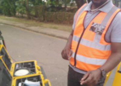 land surveyor at work