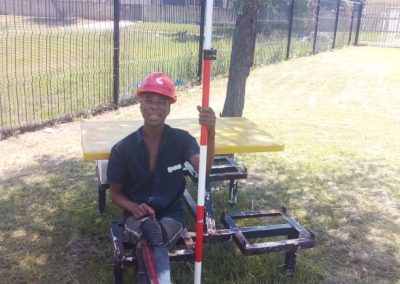 land surveyor at work